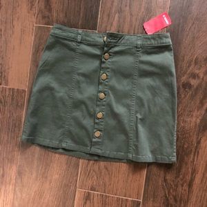 Dark green forever21 skirt